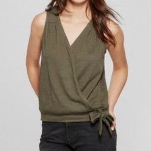 Universal Thread Sleeveless Top, Olive Green, Small